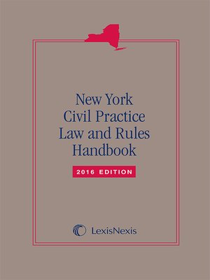cover image of New York Civil Practice Law and Rules Handbook